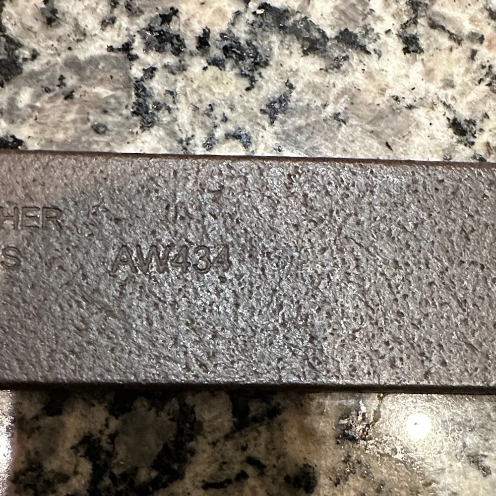 J. Crew Kids Chocolate Geniune Leather Belt with Shiny Silver Buckle